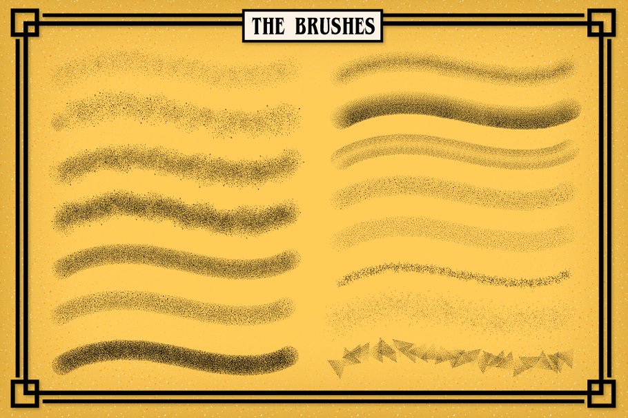 油漆墨水喷枪纹理AI笔刷 The Vector Airbrush + Bonus Patterns插图(4)