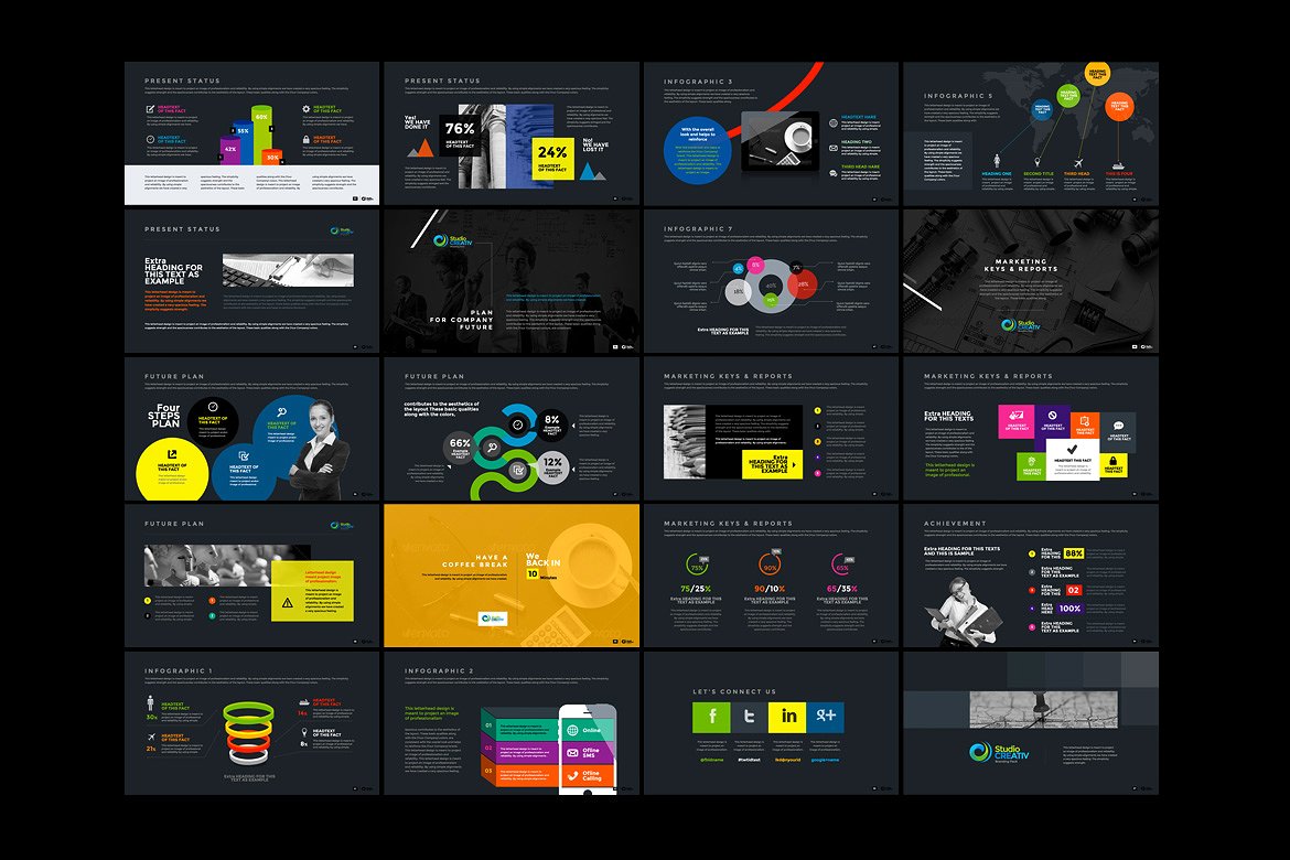 创意多用途商业演示PowerPoint模板插图(2)