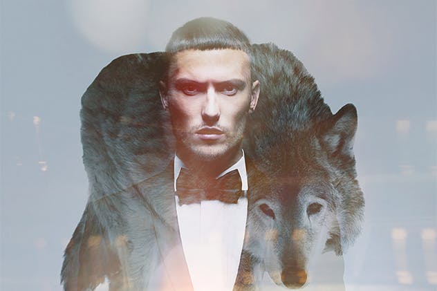 炫酷双重曝光海报照片特效PS动作 Double Exposure Photoshop Actions插图(14)