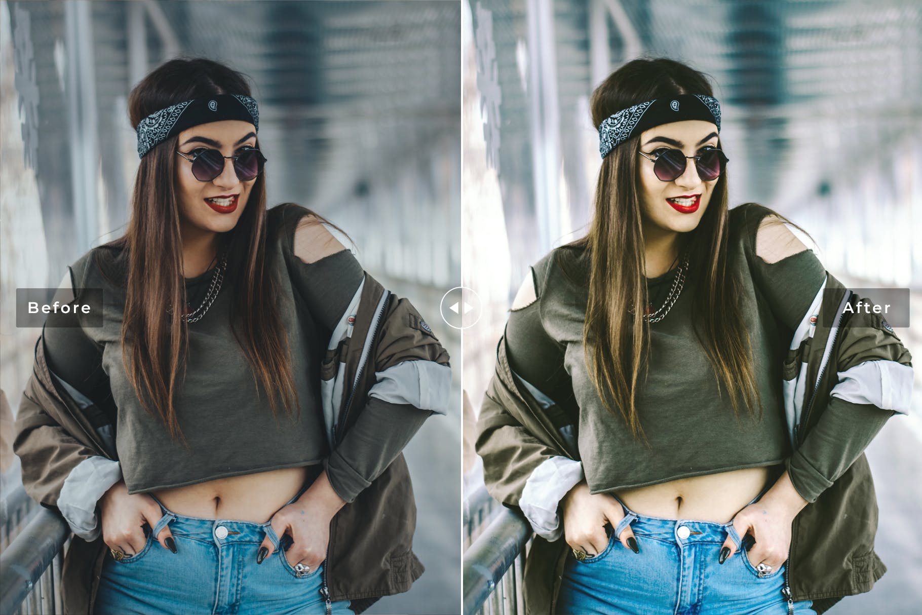 美丽自然通透褪色色调照片滤镜Lightroom预设 Hippie Mobile & Desktop Lightroom Presets插图(1)