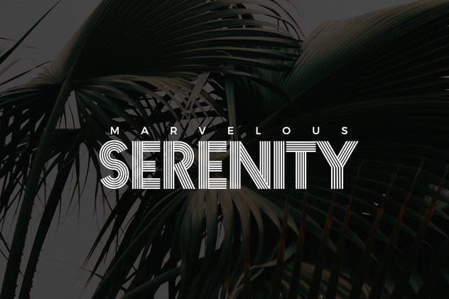 多线条版式设计创意字体 Fiver – Display Font插图(4)