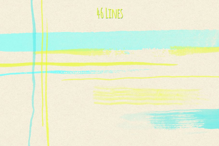 简约水彩图形PS笔刷v1 Watercolor Brushes Vol. 1插图(4)