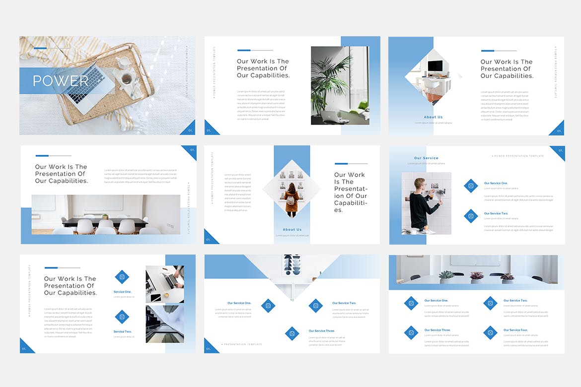 互联网+创业公司路演素材库精选谷歌演示模板 Power – Technology Google Slides Template插图(1)