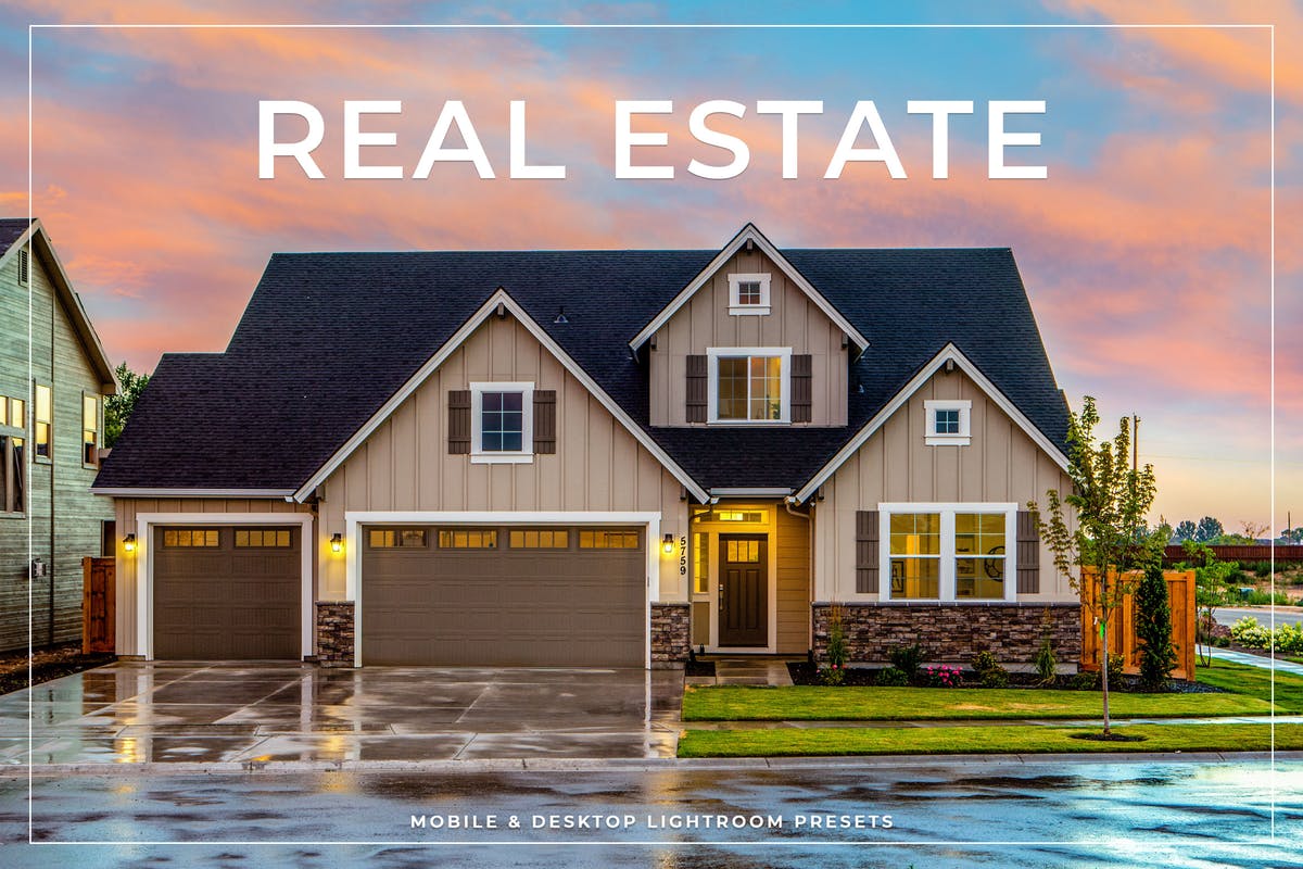 房地产销售房产照片调色LR预设 Real Estate Mobile & Desktop Lightroom Presets插图