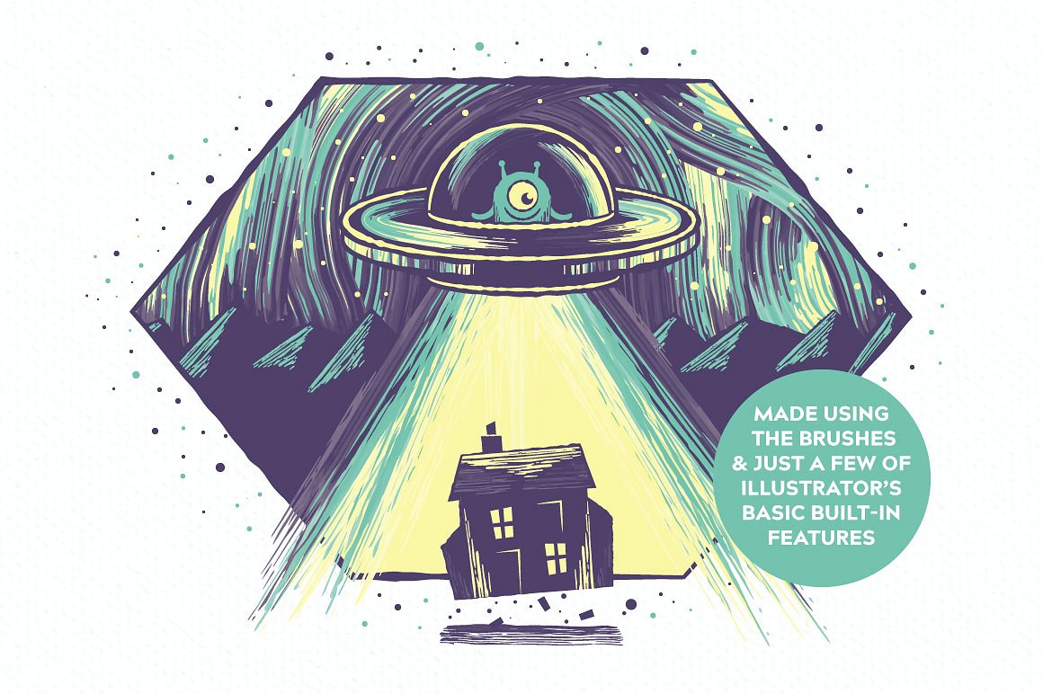 绚丽多色、混合漆刷创新绘画工具Ai画笔下载插图(1)