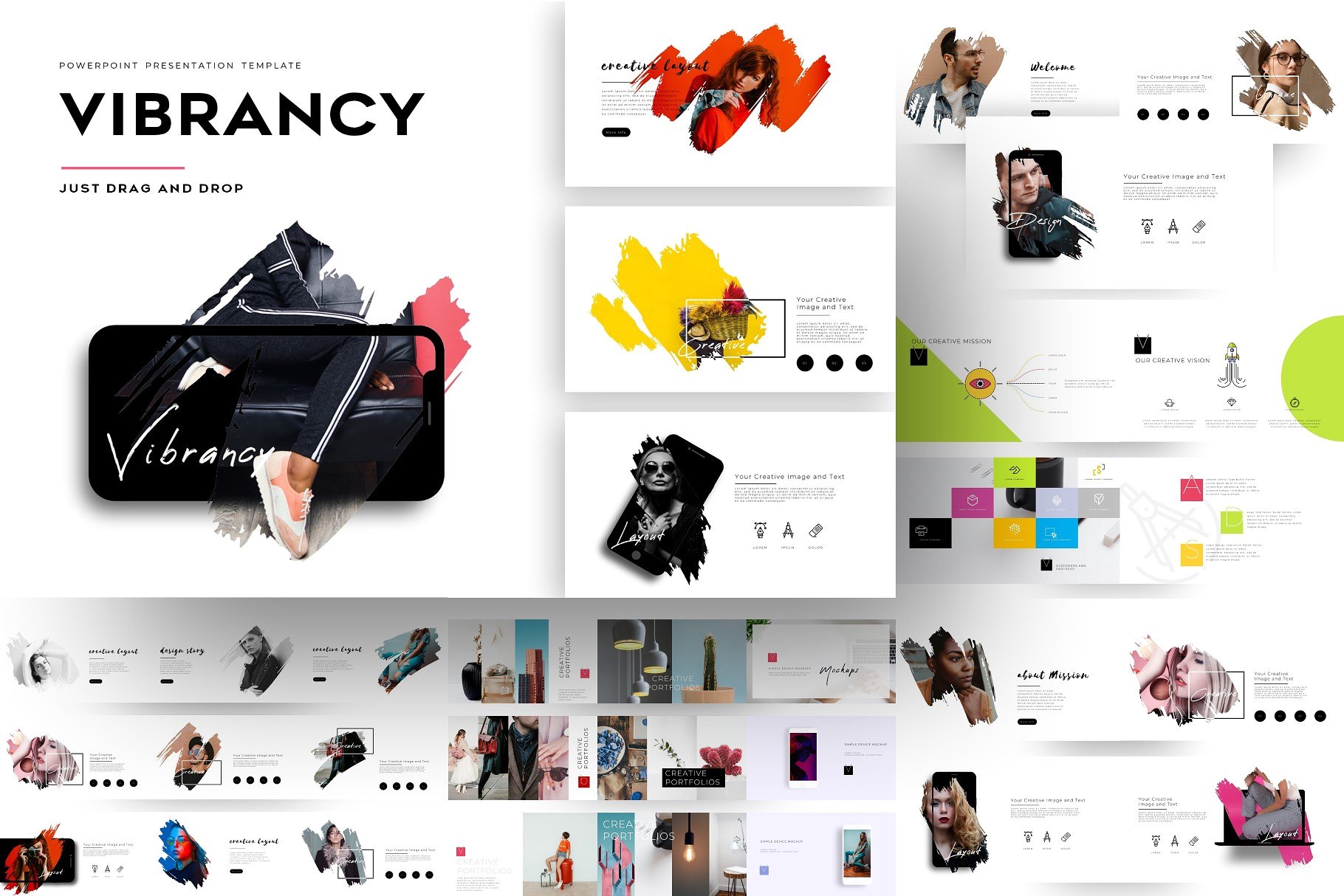 12合1创意极简的幻灯片模板合辑下载 12-IN-1 Creative PowerPoint Bundle [pptx]插图(2)