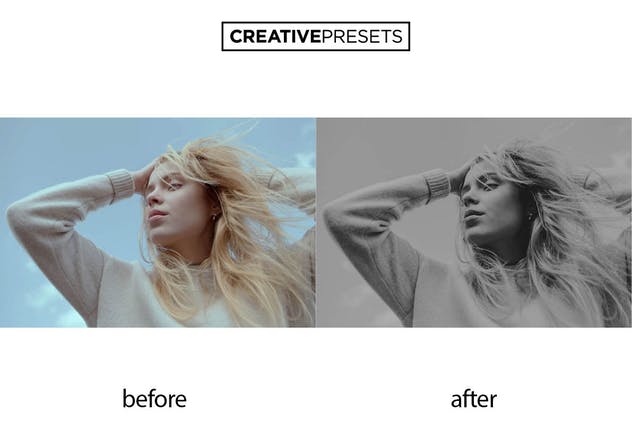 黑白色调照片效果处理LR预设 Rich Black Lightroom Mobile preset插图(2)