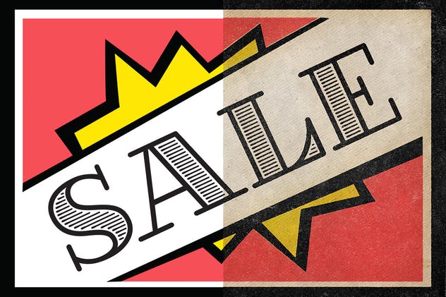 19世纪40-50年代复古风格广告设计图层样式 Shine On – Retro Advertisement Kit插图(3)