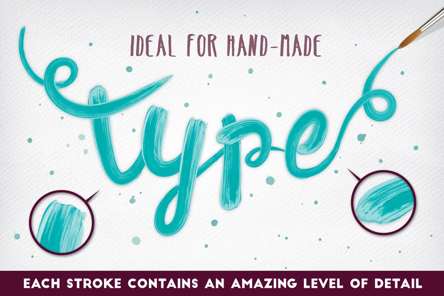 丙烯酸颜料AI笔刷 Authentic Acrylic Brushes插图(2)