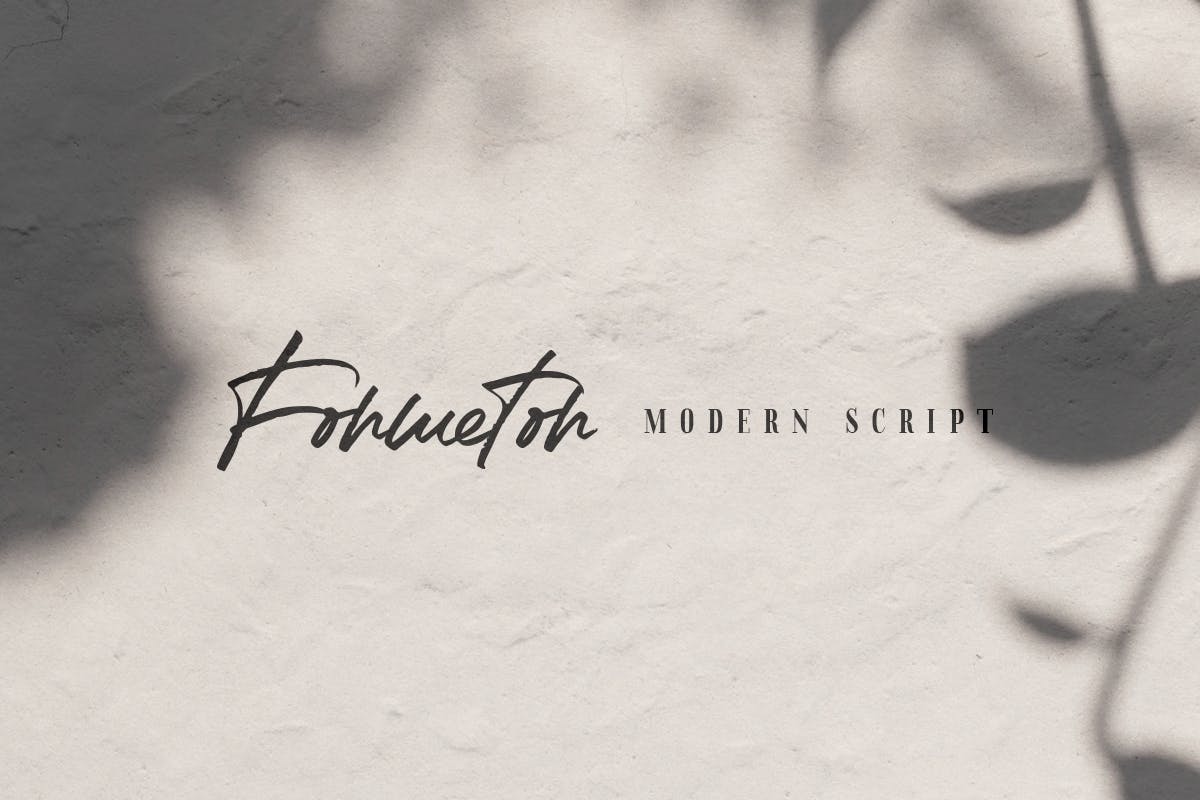 质朴精致英文笔刷手写字体 Formentor插图(10)