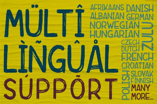 真实画笔笔刷英文书法无衬线字体 Rebrush Typeface插图(2)