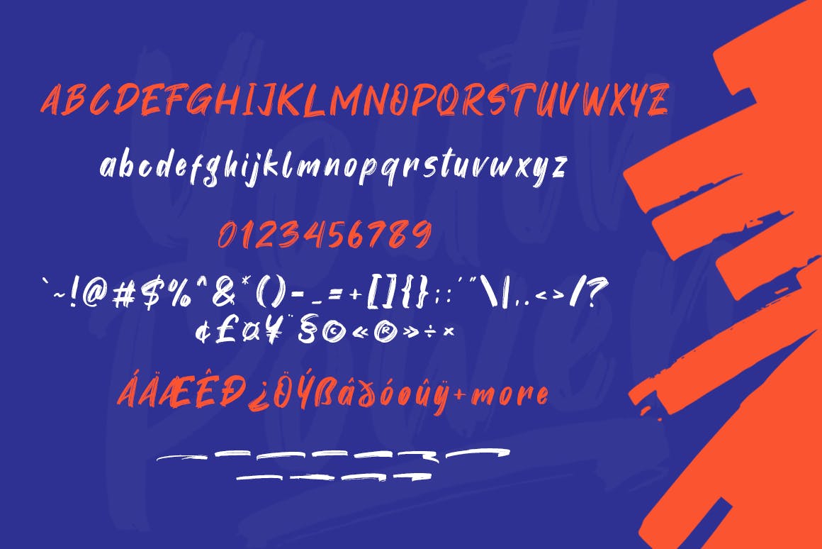 优雅复古英文笔刷字体下载 Youth Power插图(5)