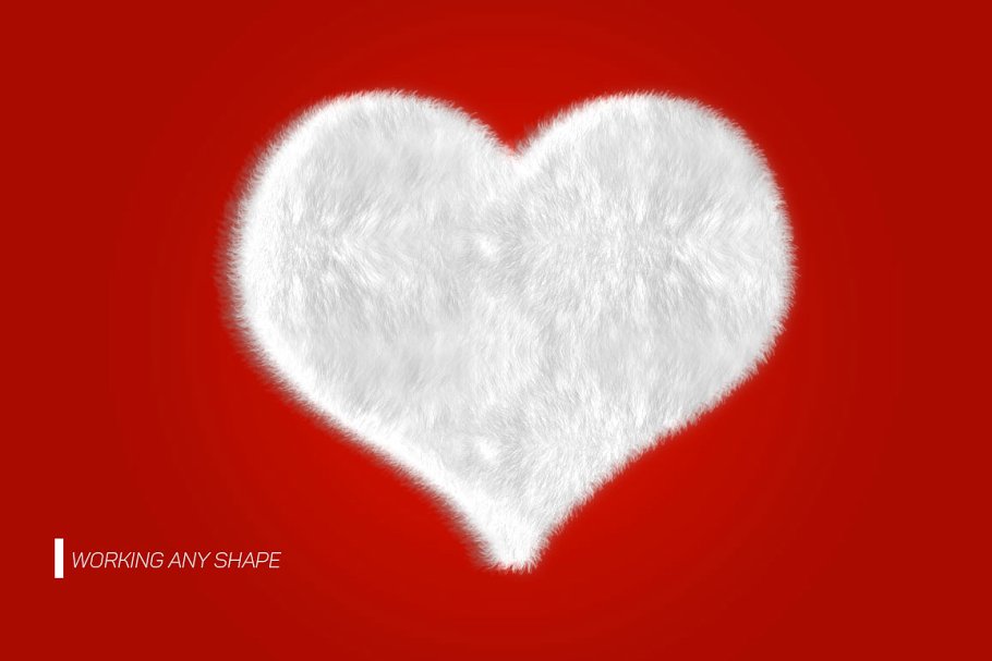 羊毛绒毛文字效果Photoshop动作插图(1)