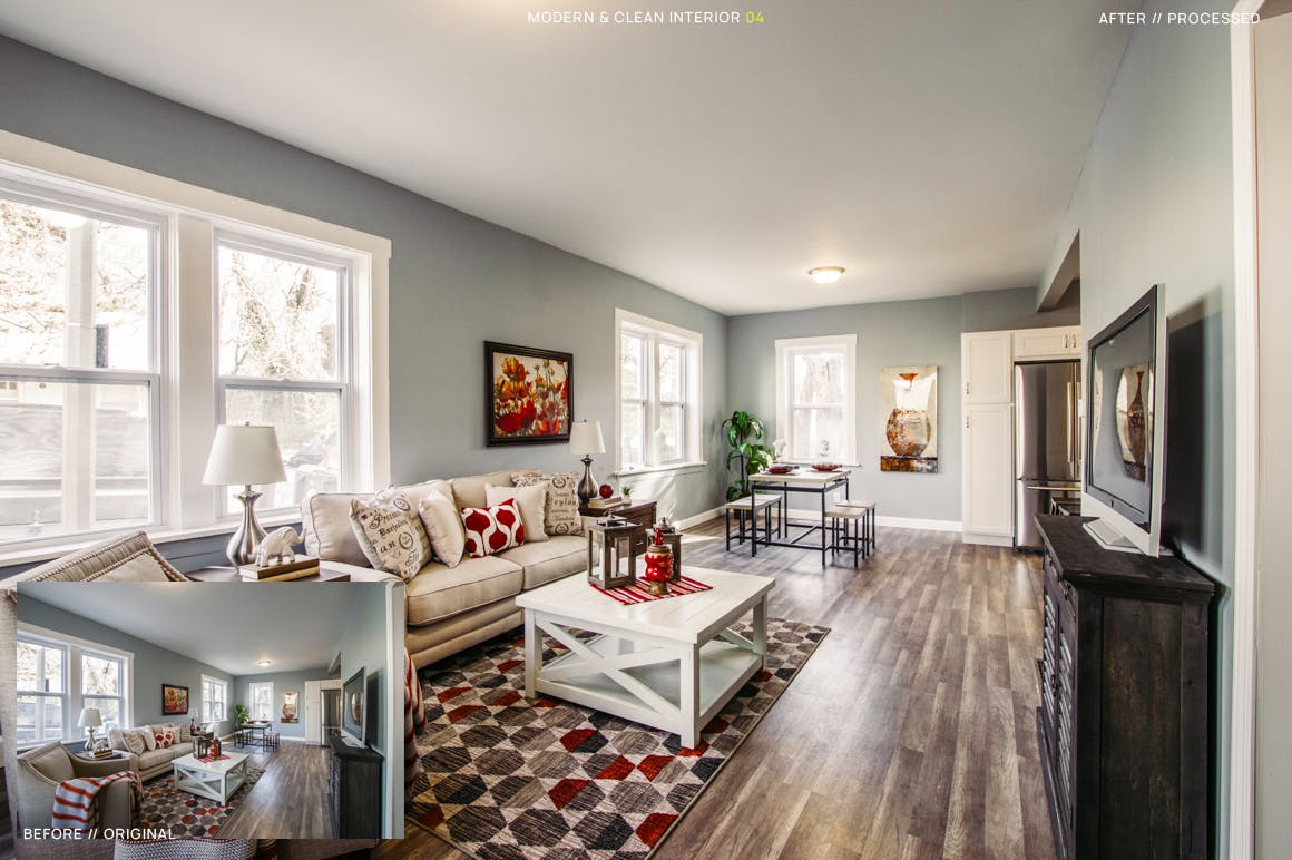 12款现代建筑&室内摄影后期LR调色预设 12 Modern & Clean Interior Presets + Mobile插图(4)