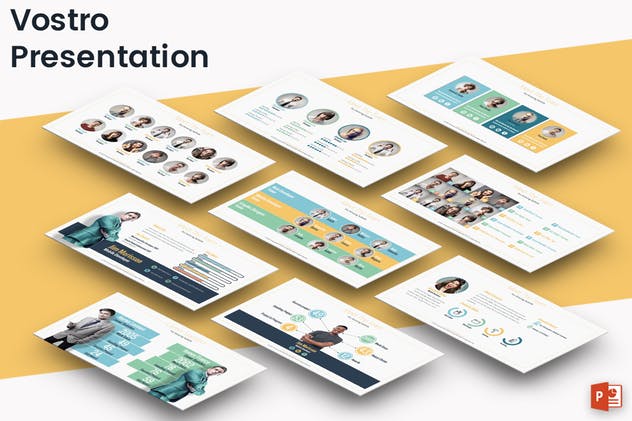 个人履历/简历职员介绍PPT幻灯片模板 Vostro – Powerpoint Template插图(1)