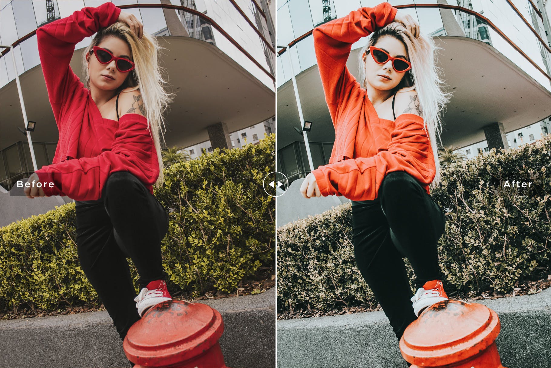 薄荷色&橙色明亮暖色调Lightroom预设 Peppermint Mobile & Desktop Lightroom Presets插图(1)