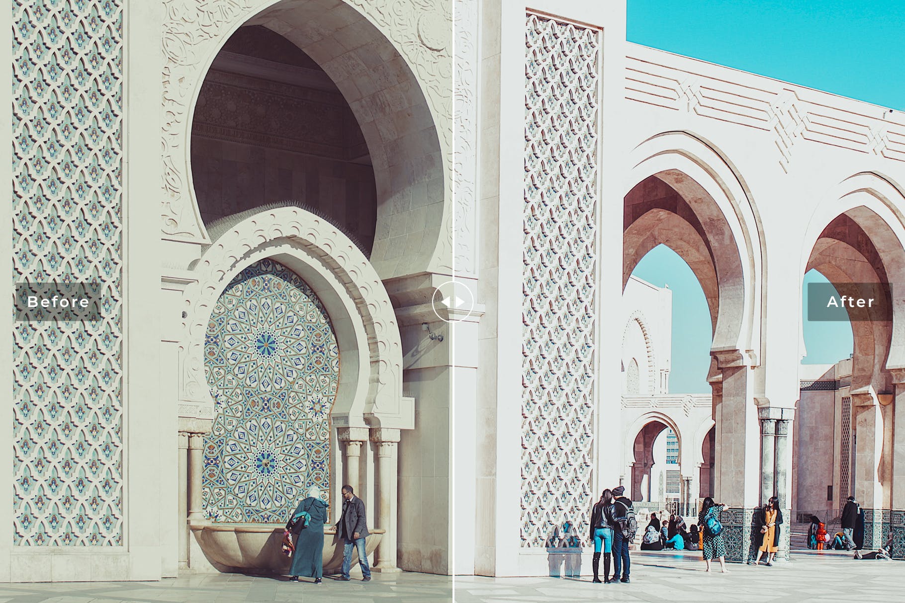 乳白色暖色调照片调色滤镜素材库精选LR预设 Casablanca Mobile & Desktop Lightroom Presets插图(1)