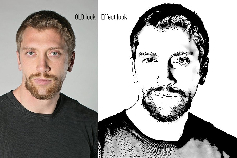 照片转矢量墨水艺术风格ps动作下载 Vector Tracing Photoshop Action插图(6)