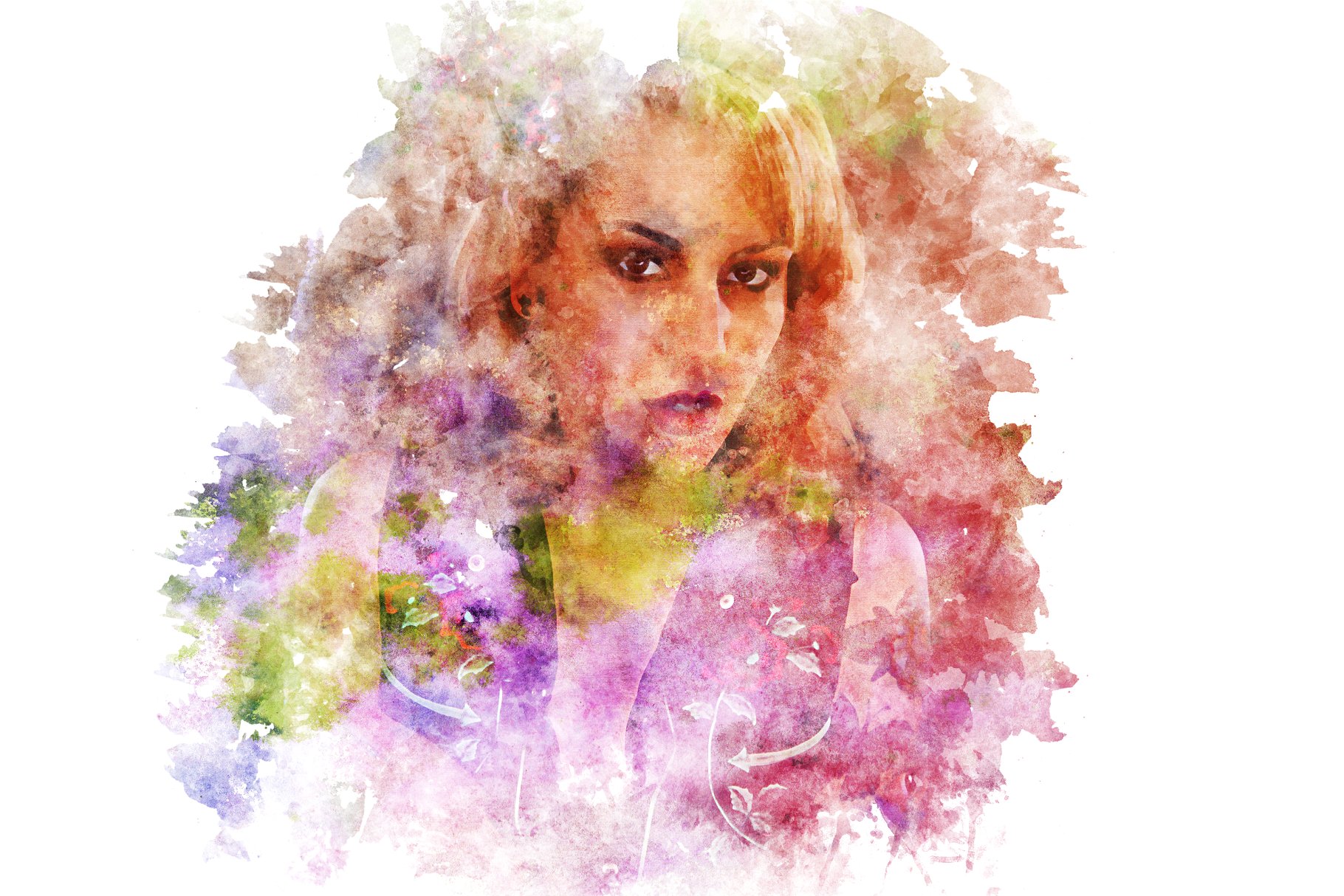 水彩画工作室第05卷-一键生成水彩画PS笔刷 Watercolor Painting Studio Vol. 05插图(8)