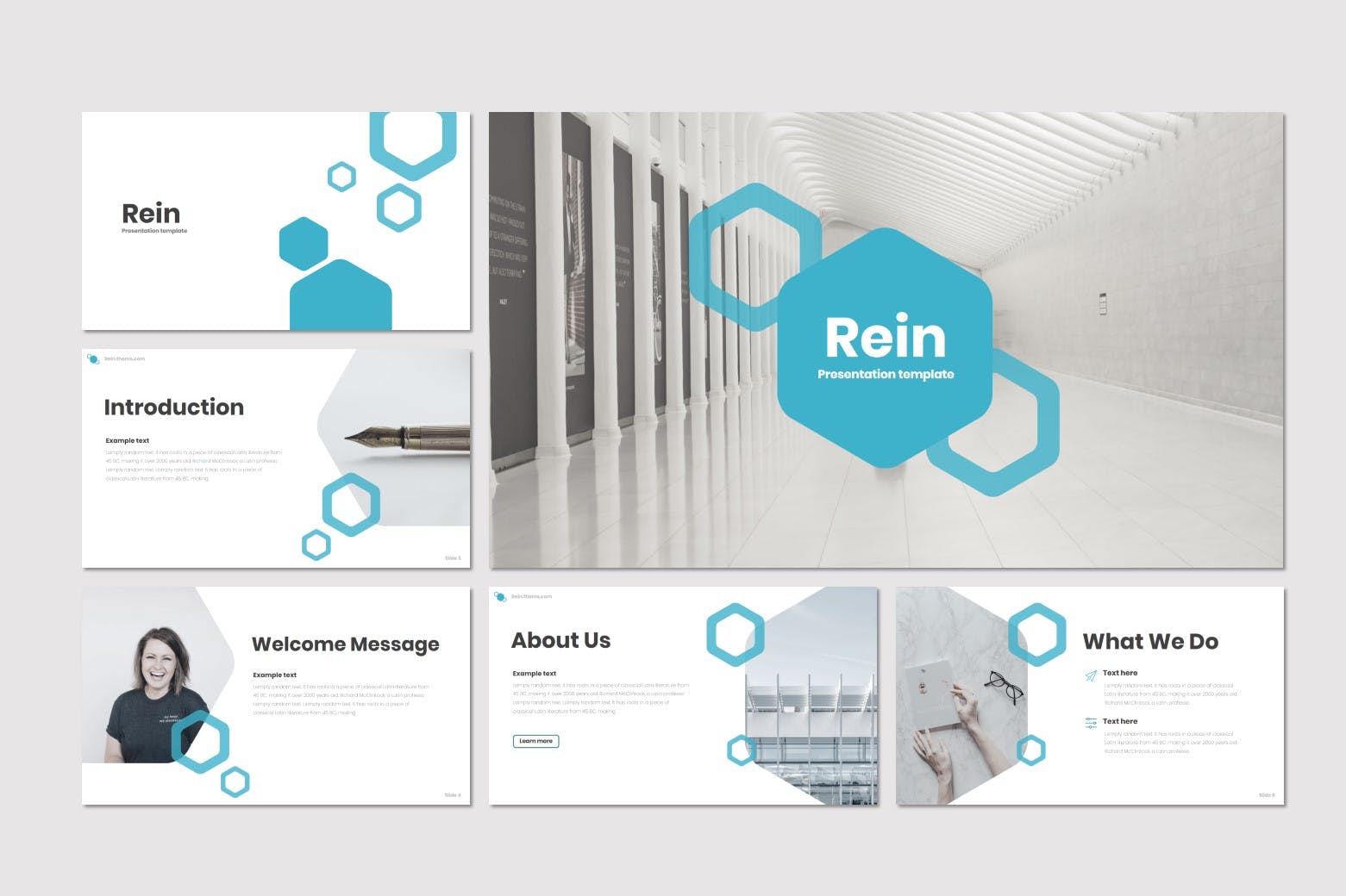 科技公司业务介绍谷歌幻灯片模板 Rein – Google Slides Template插图(1)