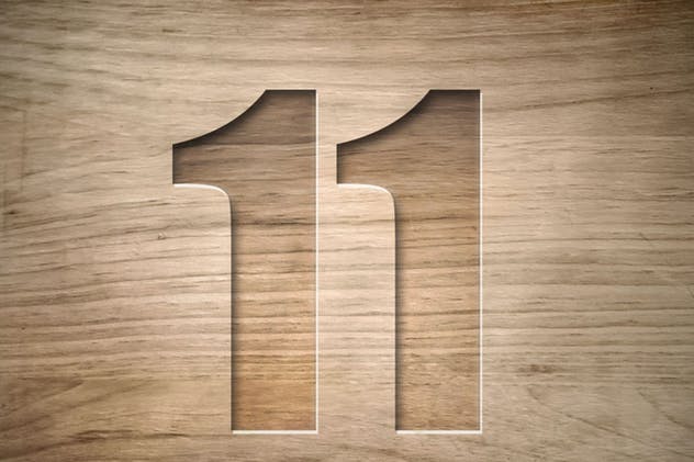 11种雕刻文字图层样式 11 Engraved Text Styles插图(1)