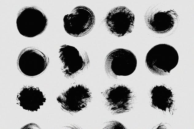 111个非凡令人着迷的PS画笔笔刷 Swirls & Strokes Brushes Set插图(4)