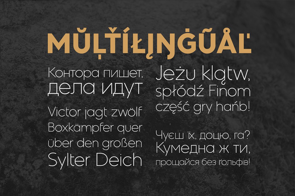 几何形状无衬线字体 Kontora typeface插图(2)