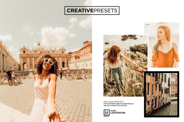 一款橙色暖色系的照片调色LR预设 Orange Lightroom Mobile Preset插图(1)