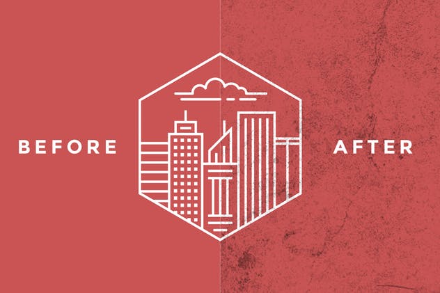 复古原子纹理PS笔刷 Vintage Atomic Texture Brushes插图(3)