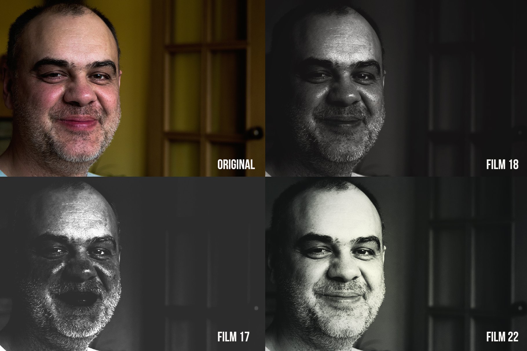 高端黑白人像照片效果PS动作 Black and white pro photo PS actions插图(2)