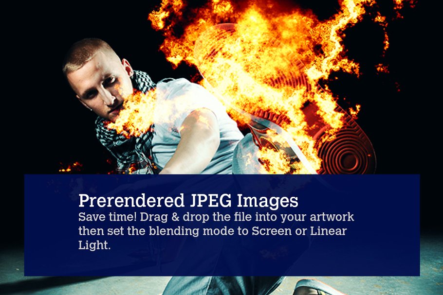 80款逼真火焰爆炸图形PS笔刷 80 Photorealistic Fire Explosions插图(2)