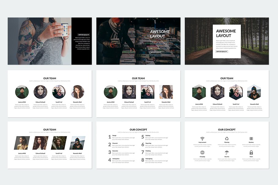 多用途产品服务演示PPT模板 Elegant Powerpoint插图(28)