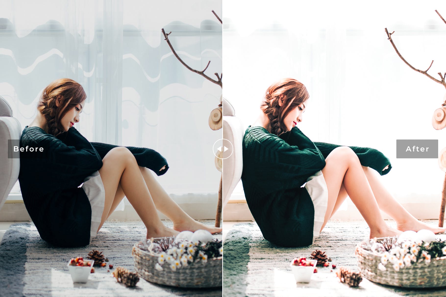 增强对比度暖色调照片效果处理素材库精选LR预设下载 Gingerbread Mobile & Desktop Lightroom Presets插图(4)