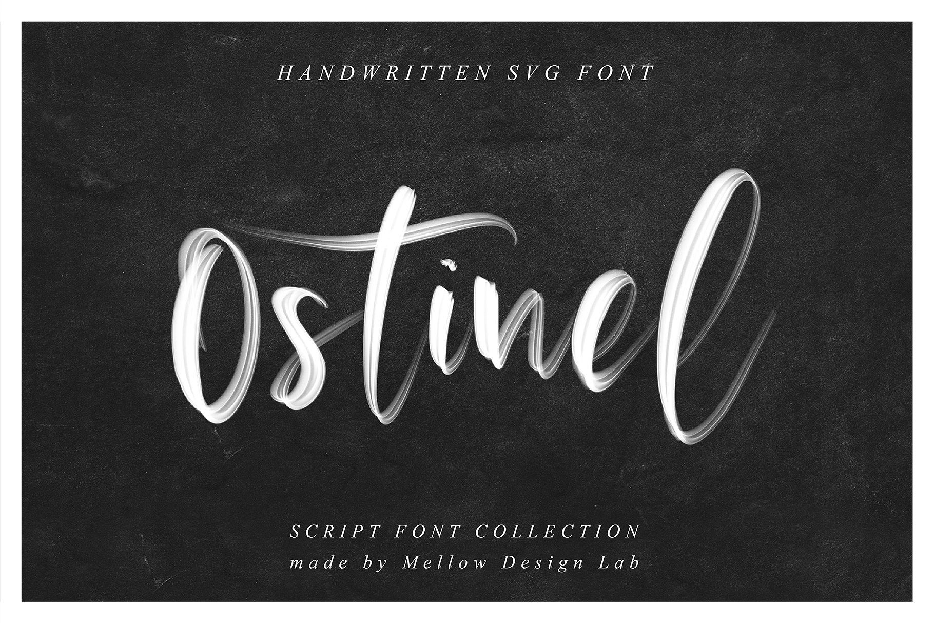 行云流水英文书法SVG画笔字体 Ostinel SVG Script Font插图