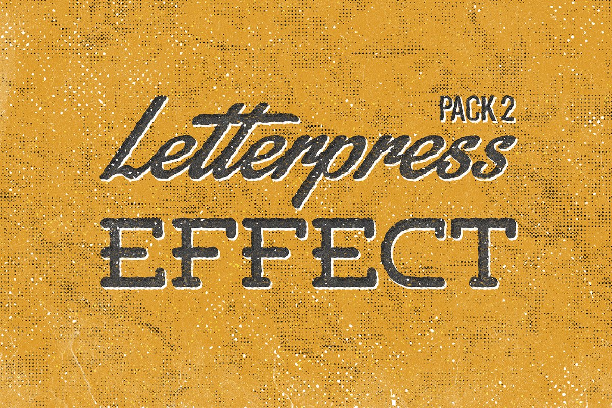 复古风格凸版印刷纹理PS图层样式插图(6)