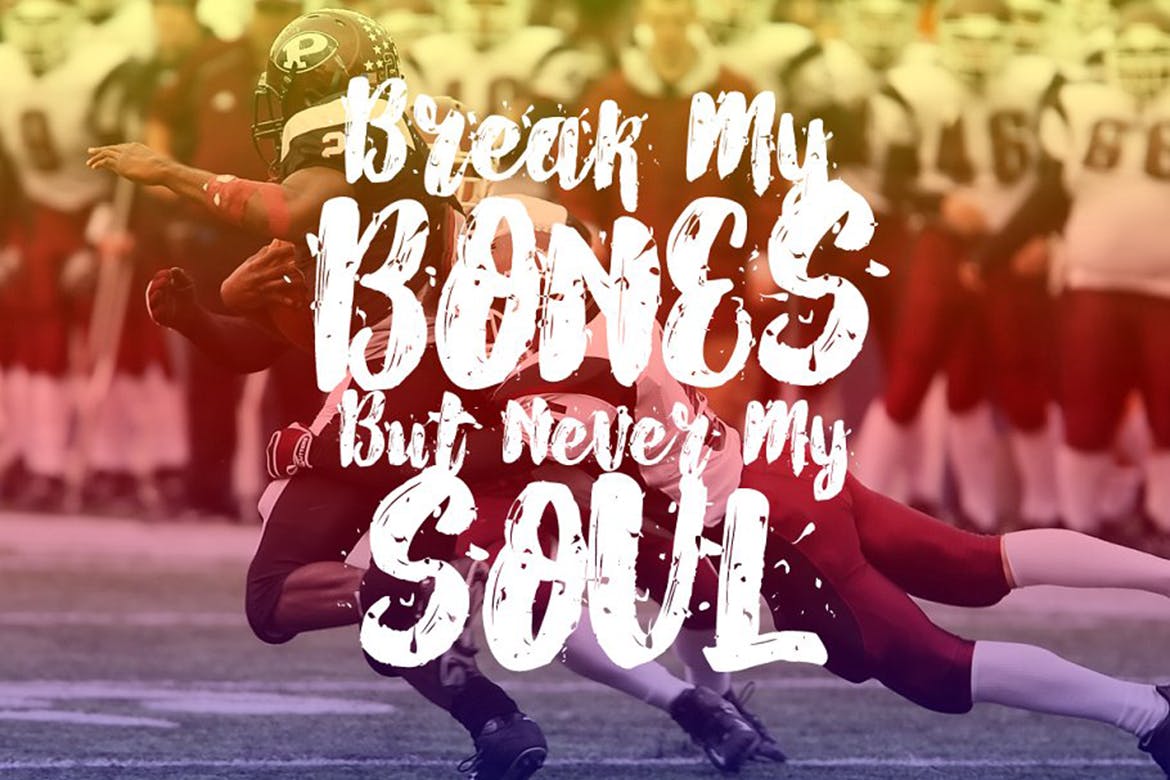 斑点脏纹理英文粗体笔刷艺术字体 Alexdirte Brush Font插图(3)