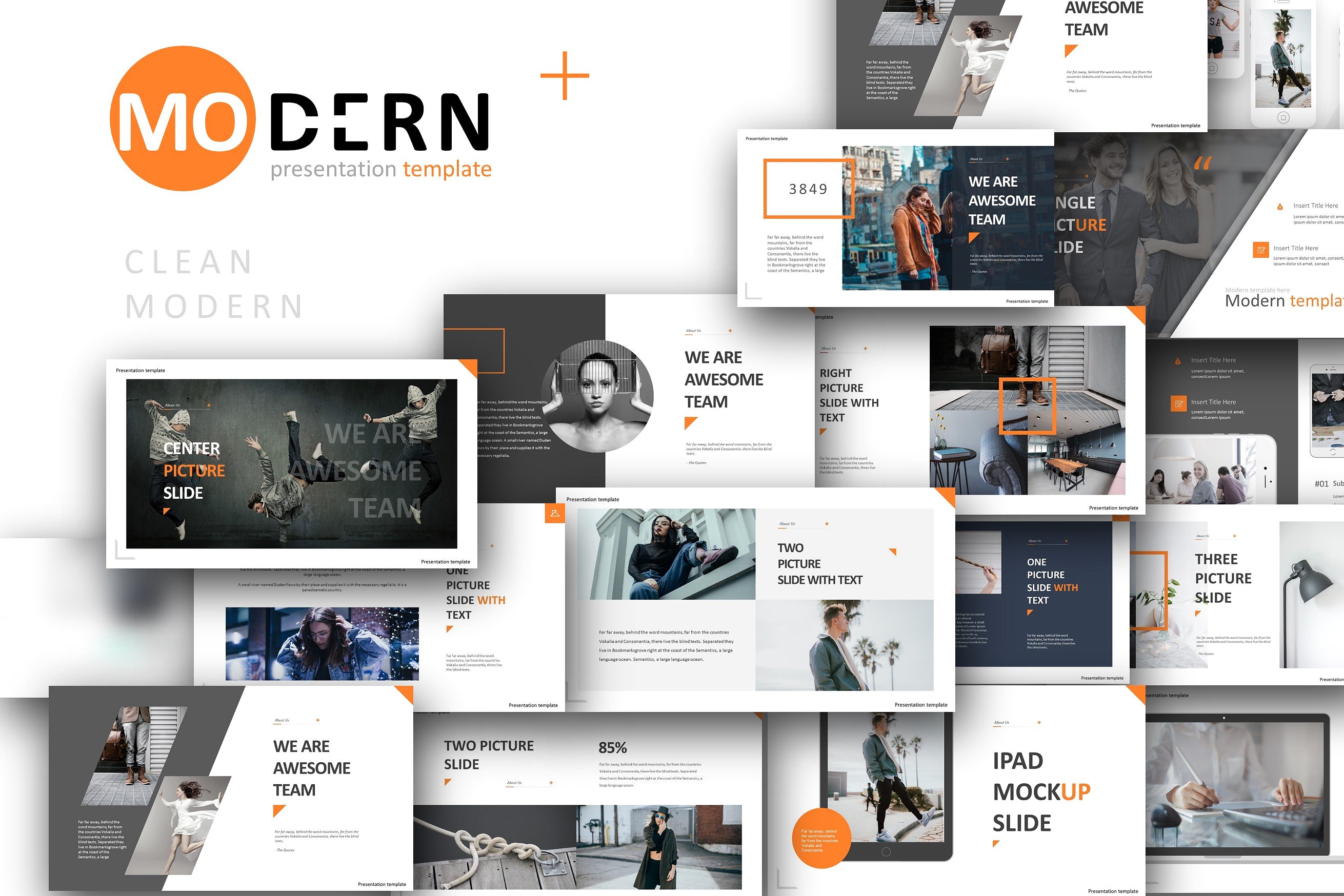 现代创意Powerpoint模版  Modern Creative Powerpoint插图