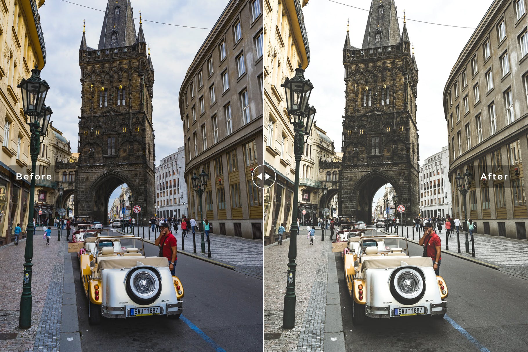 绿松石蓝&白色鲜艳色彩LR照片调色预设 Prague Mobile & Desktop Lightroom Presets插图(3)