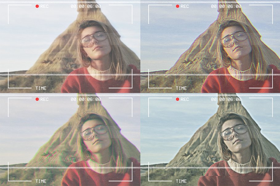 家用录像照片效果处理动作 VHS Template插图(4)