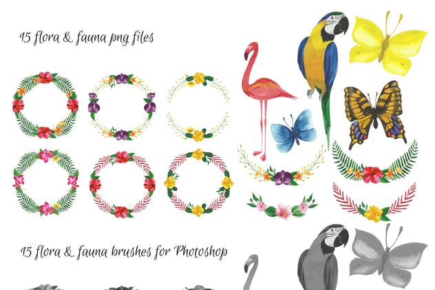 水彩数码绘画必备PS笔刷 Watercolor Brushes for Photoshop插图(1)