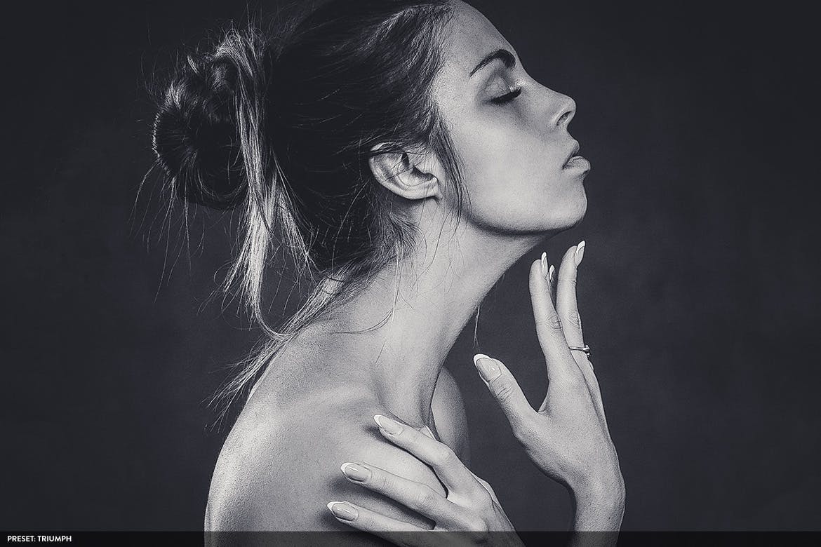 20款摄影大师级别黑白色调风格生成PS预设v2 Monochromatic Vol. 2 – 20 Photoshop Presets插图(3)