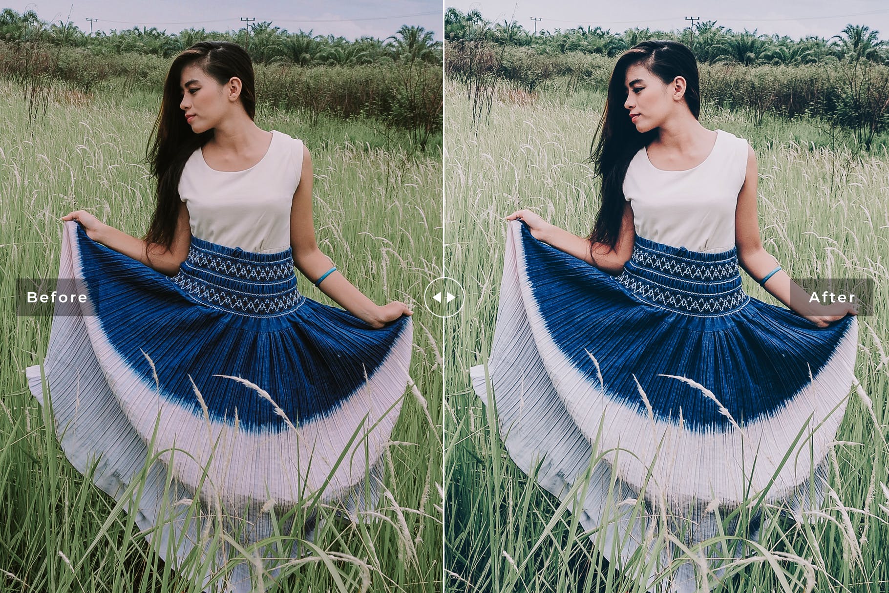 哑光效果绿色调滤镜LR照片调色预设 Savannah Mobile & Desktop Lightroom Presets插图(3)