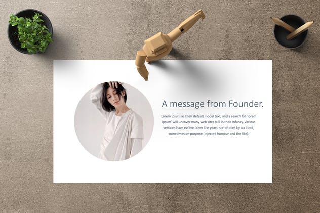 创意设计/摄影工作室介绍PPT模板下载 MILD Powerpoint Template插图(1)