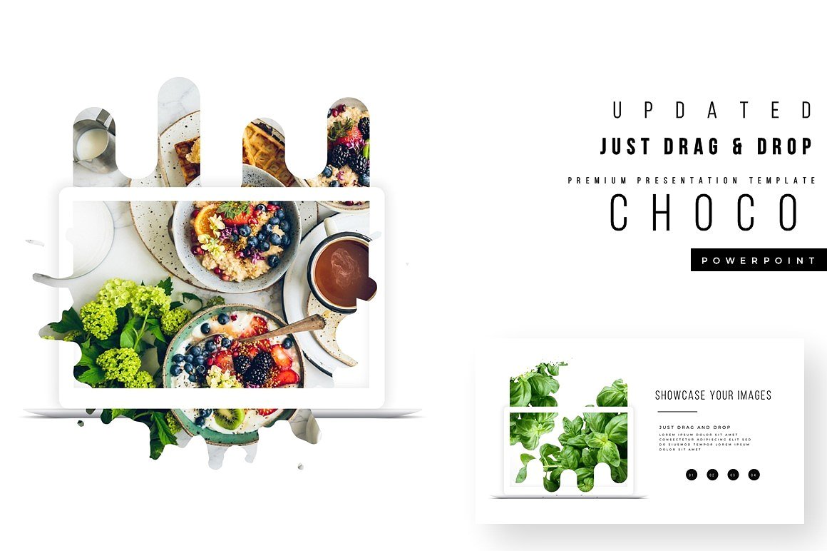 飞溅震撼视觉的PPT模板下载插图(5)