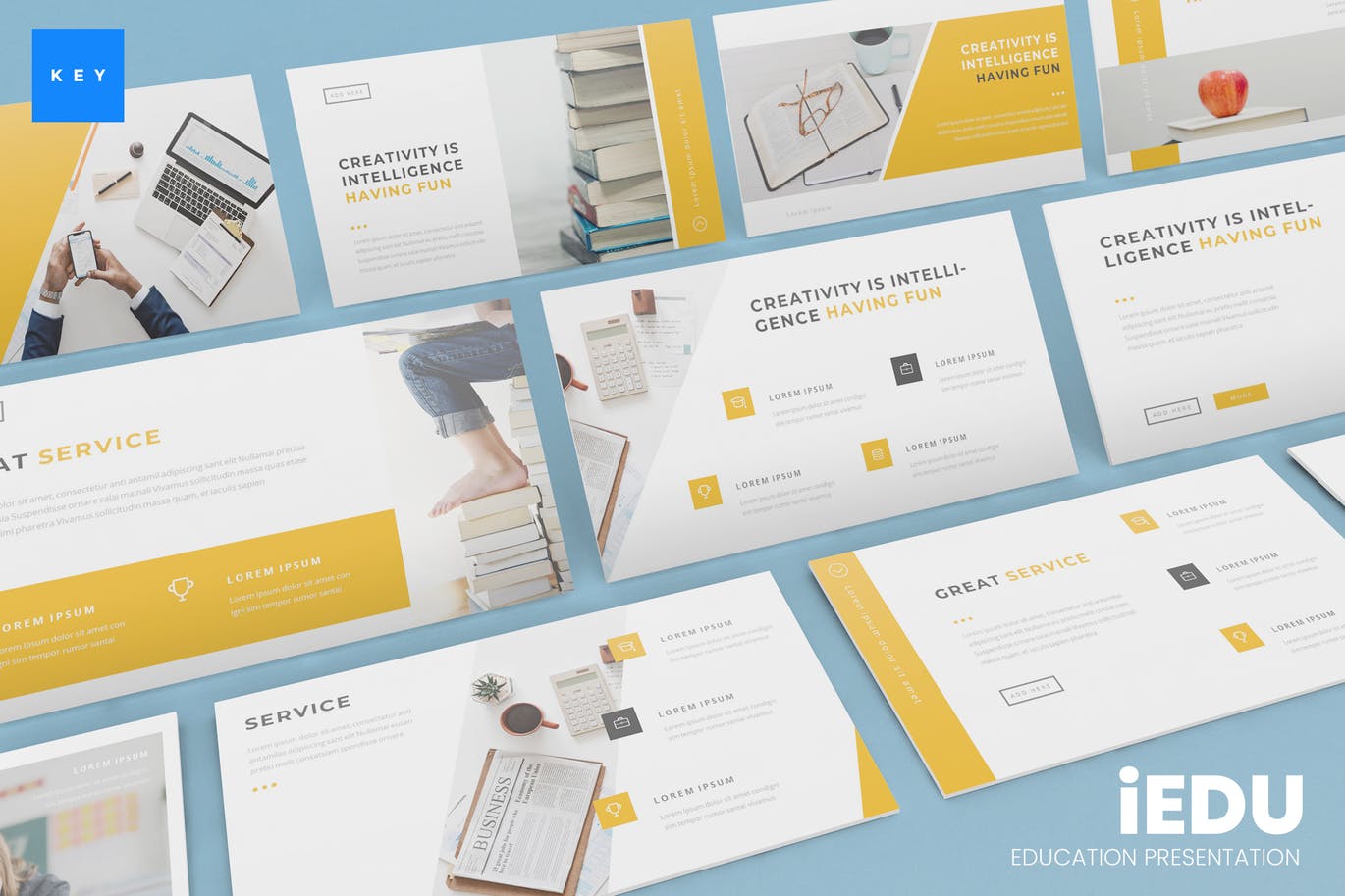 教育培训主题Keynote演示文稿模板 iEdu – Education Keynote Presentation Template插图