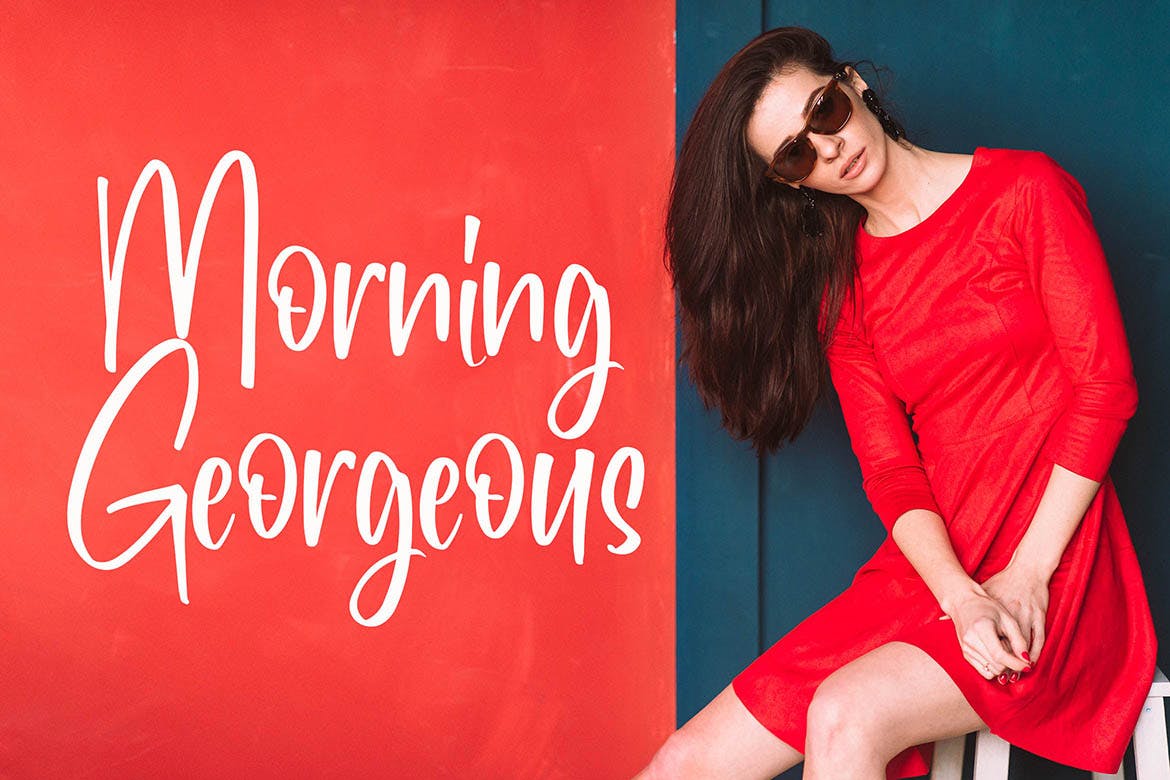 现代书法风格英文手写字体素材库精选 Benchey – Handwritten Font插图(1)