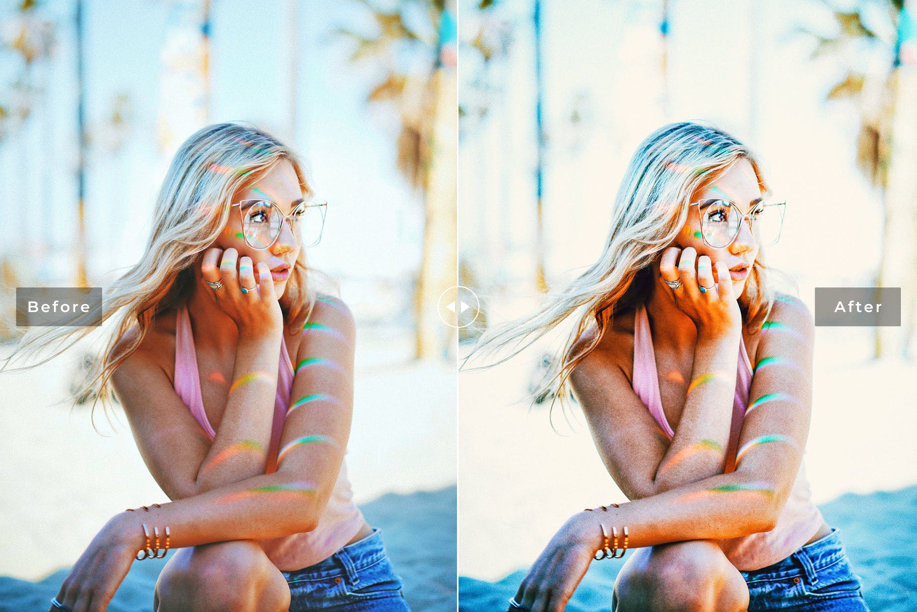 海边沙滩摄影后期处理LR调色预设 Breeze Mobile & Desktop Lightroom Presets插图(1)