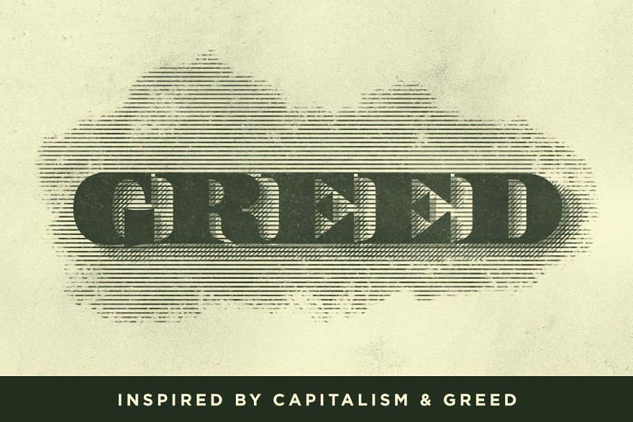 复古压纹印刷效果PS笔刷 IndustryPress – Lines & Textures插图(2)