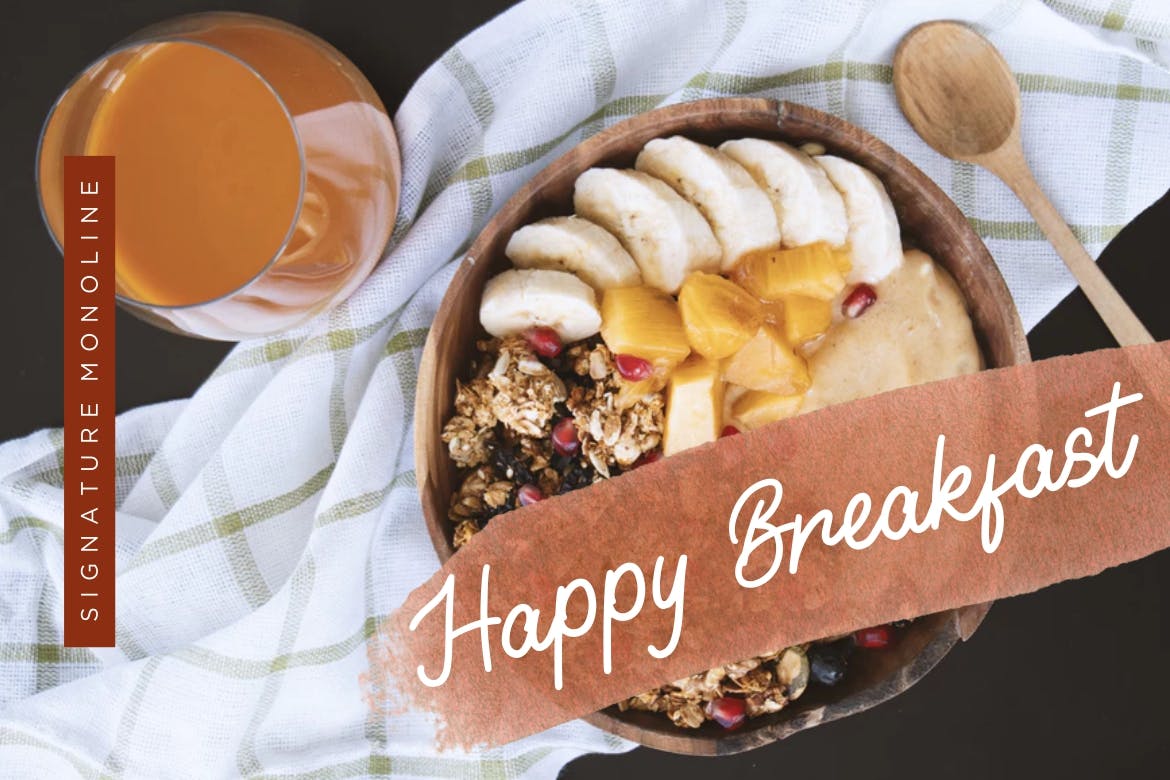 英文签名设计字体下载 Rayland Signature Monoline插图(3)