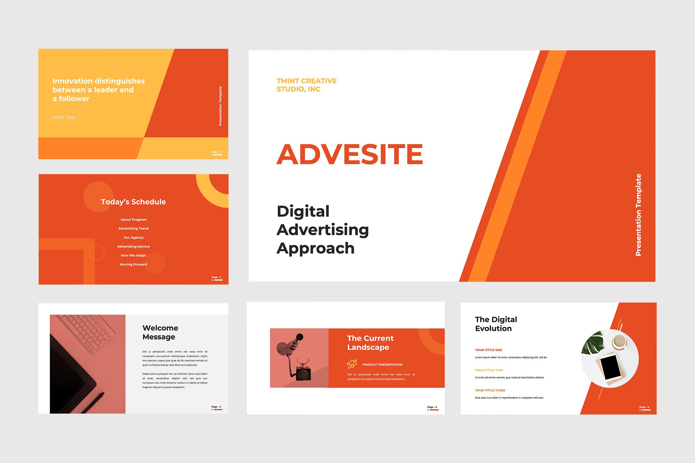 广告业务部门工作报告/项目规划素材库精选谷歌演示模板 Advertise – Google Slide Presentation插图(1)